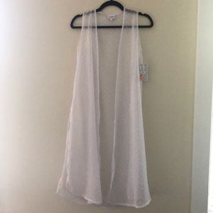Lularoe XS sheer polka dot cardigan